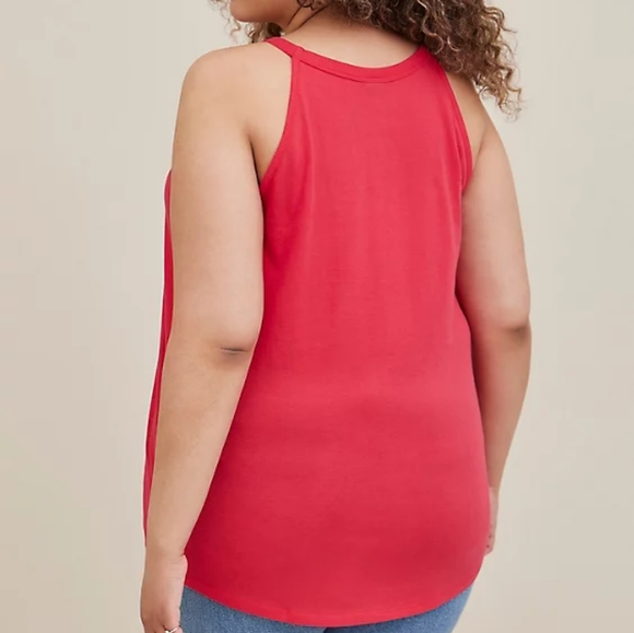 Torrid Classic Fit Heritage Slub Hi Neck Oversized Good Vibes Top … - Picture 2 of 5